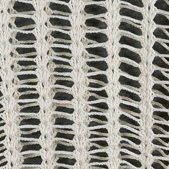 Superdown Med Miranda Crochet Mini Dress Open-Knit Bell Sleeves Beachy Vacation - Picture 12 of 16